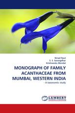 MONOGRAPH OF FAMILY ACANTHACEAE FROM MUMBAI, WESTERN INDIA