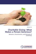 Charitable Giving: What Makes a Person Generous?