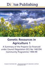 Genetic Resources in Agriculture 1