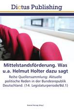 Mittelstandsförderung. Was u.a. Helmut Holter dazu sagt