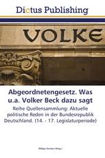 Abgeordnetengesetz. Was u.a. Volker Beck dazu sagt