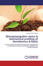 Micropropagation status & biochemical profiling of Hemidesmus & Rubia