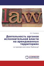 Деятельность органов исполнительной власти на арендованных территориях