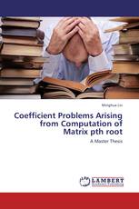 Coefficient Problems Arising from Computation of Matrix pth root