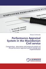 Performance Appraisal System in the Macedonian Civil service