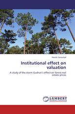 Institutional effect on valuation