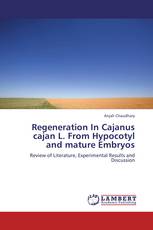 Regeneration  In Cajanus cajan L. From Hypocotyl and mature Embryos