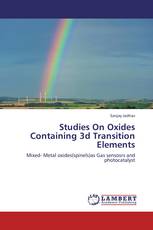 Studies On Oxides Containing 3d Transition Elements