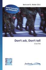 Don't ask, Don't tell