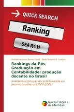 Rankings da Pós-Graduação em Contabilidade: produção docente no Brasil
