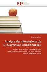 Analyse des dimensions de L''«Ouverture Emotionnelle»