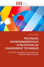 POLITIQUES ENVIRONNEMENTALES D''INCITATION AU CHANGEMENT TECHNIQUE