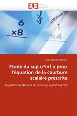 Etude du sup u*inf u pour l''équation de la courbure scalaire prescrite