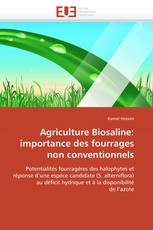 Agriculture Biosaline: importance des fourrages non conventionnels