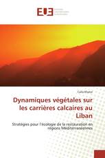 Dynamiques végétales sur les carrières calcaires au Liban