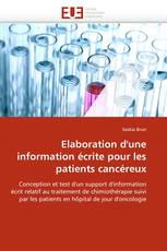 Elaboration d'une information écrite pour les patients cancéreux