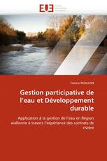 Gestion participative de l'eau et Développement durable