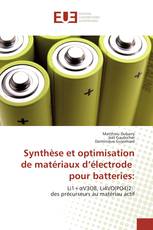 Synthèse et optimisation de matériaux d’électrode pour batteries: