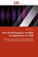 Test de Kolmogorov modifié et application au CMB