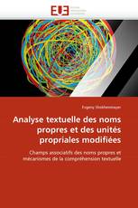 Analyse textuelle des noms propres et des unités propriales modifiées