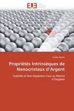 Propriétés Intrinsèques de Nanocristaux d’Argent