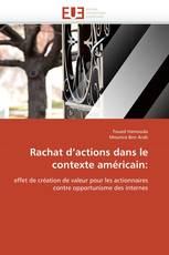 Rachat d’actions dans le contexte américain: