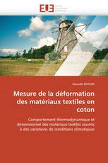 Mesure de la déformation des matériaux textiles en coton