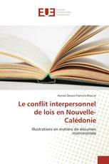 Le conflit interpersonnel de lois en Nouvelle-Calédonie