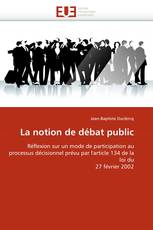 La notion de débat public