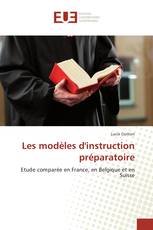 Les modèles d'instruction préparatoire