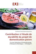 Contribution à l'étude de durabilité du projet de domestication poivre