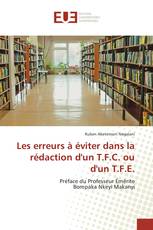 Les erreurs à éviter dans la rédaction d'un T.F.C. ou d'un T.F.E.