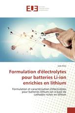 Formulation d'électrolytes pour batteries Li-ion enrichies en lithium