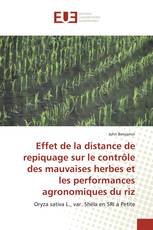 Effet de la distance de repiquage sur le contrôle des mauvaises herbes et les performances agronomiques du riz