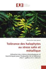 Tolérance des halophytes au stress salin et métallique