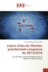 Leçons tirées de l'élection présidentielle congolaise du 30/12/2018