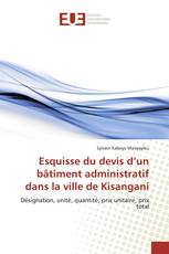 Esquisse du devis d’un bâtiment administratif dans la ville de Kisangani