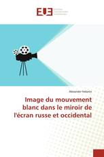 Image du mouvement blanc dans le miroir de l'écran russe et occidental