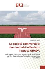 La société commerciale non immatriculée dans l’espace OHADA