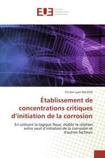 Établissement de concentrations critiques d’initiation de la corrosion