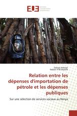 Relation entre les dépenses d'importation de pétrole et les dépenses publiques