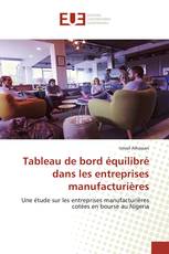 Tableau de bord équilibré dans les entreprises manufacturières