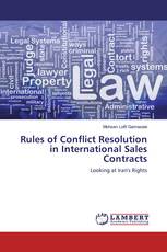 Rules of Conflict Resolution in International Sales Contracts