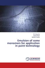 Emulsion of some monomers for application in paint technology
