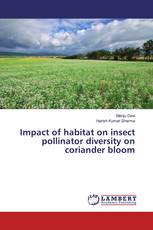 Impact of habitat on insect pollinator diversity on coriander bloom