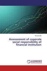 Assessement of coporate social responsibility of financial institution