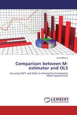 Comparison between M-estimator and OLS