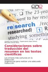 Consideraciones sobre traducción del resumen en los textos científicos