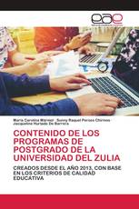 CONTENIDO DE LOS PROGRAMAS DE POSTGRADO DE LA UNIVERSIDAD DEL ZULIA