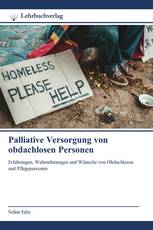 Palliative Versorgung von obdachlosen Personen